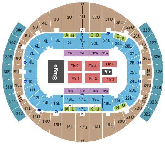 Richmond Coliseum Endstage 2 Seating Chart