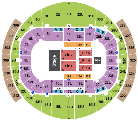 Richmond Coliseum Endstage 3 Seating Chart
