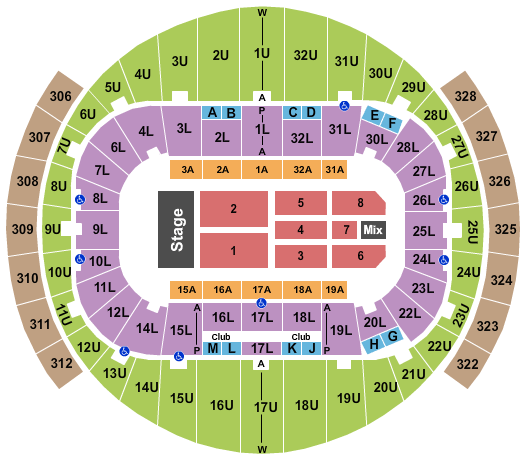 Richmond Coliseum TSO Seating Chart
