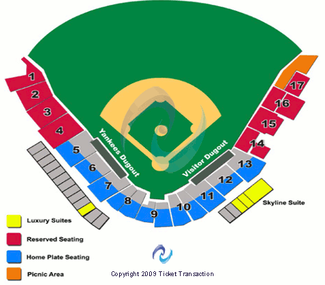 SIUH Community Park Baseball Seating Chart
