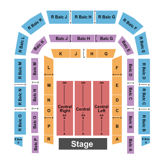 Richmond Memorial Auditorium End Stage Seating Chart