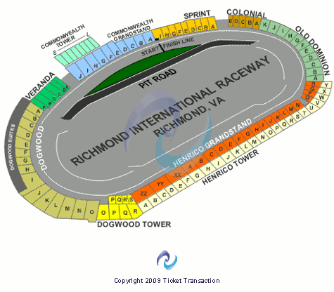 Richmond International Raceway Other Seating Chart