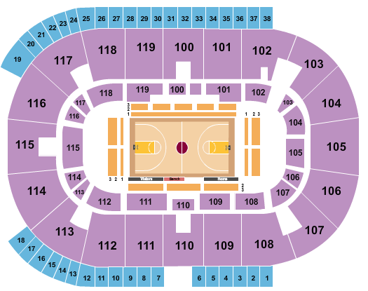 Coca-Cola Coliseum Basketball - Globetrotters Seating Chart