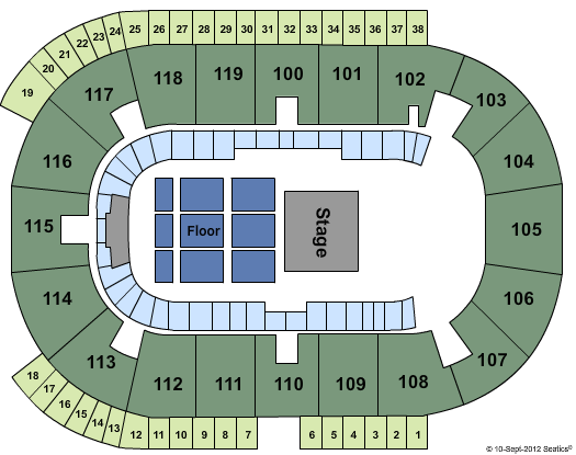 Coventry Building Society Arena The Wiggles Seating Chart