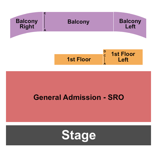 Ridglea Theater Endstage GA Floor Seating Chart