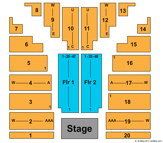 LionTree Arena End Stage Seating Chart