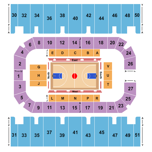 First Interstate Arena Basketball Seating Chart