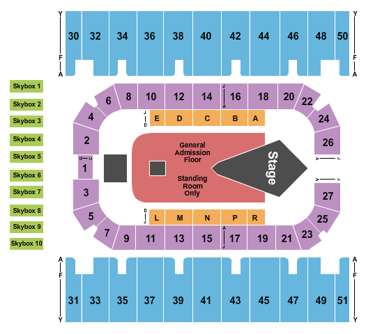 First Interstate Arena Disturbed Seating Chart