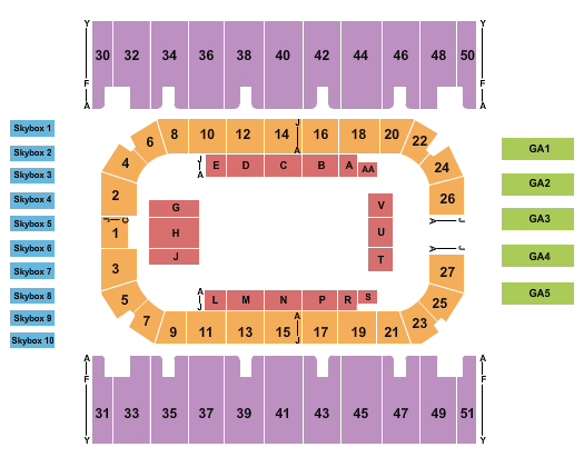 First Interstate Arena Rodeo Seating Chart