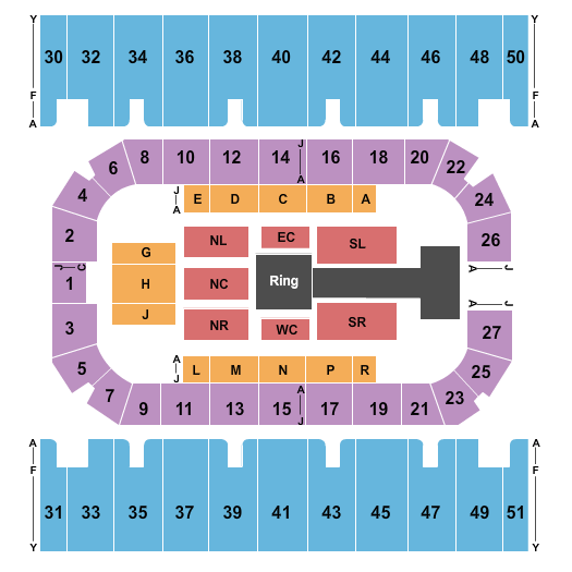First Interstate Arena WWE Seating Chart