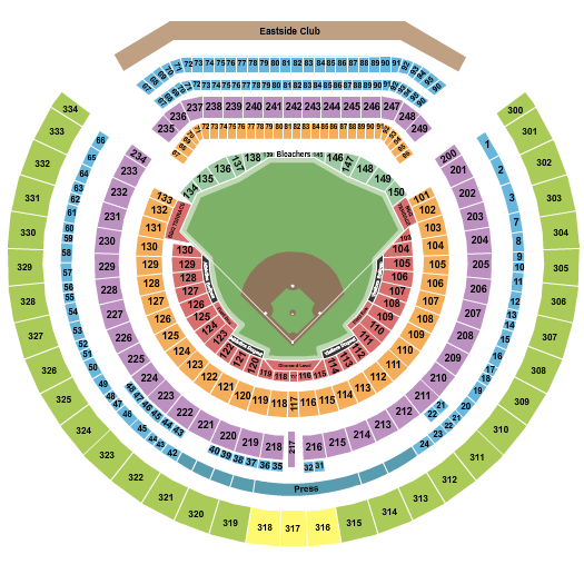 Oakland Athletics Oakland Coliseum Seating Chart Oakland