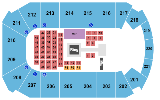 Rio Rancho Events Center Boxing Seating Chart