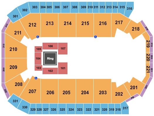 Rio Rancho Events Center Wrestling Half House Seating Chart