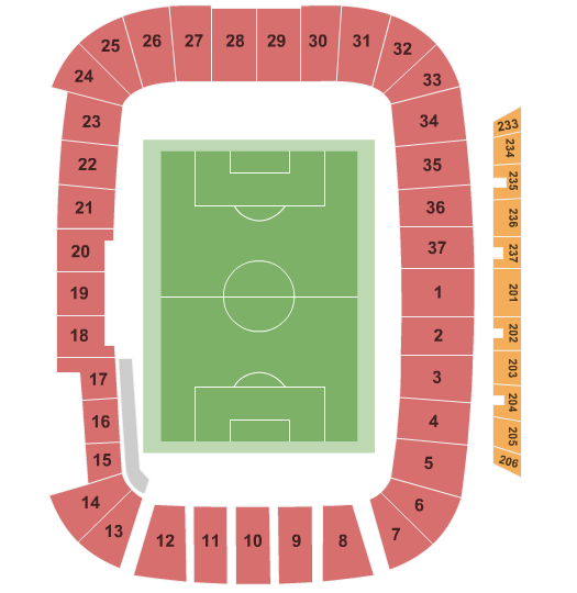 Lindquist Field Seating Chart