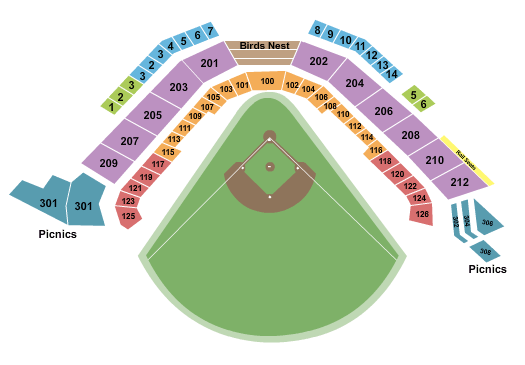Leidos Field At Ripken Stadium Baseball Seating Chart