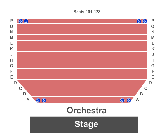 Ritz Theatre - FL Standard Seating Chart