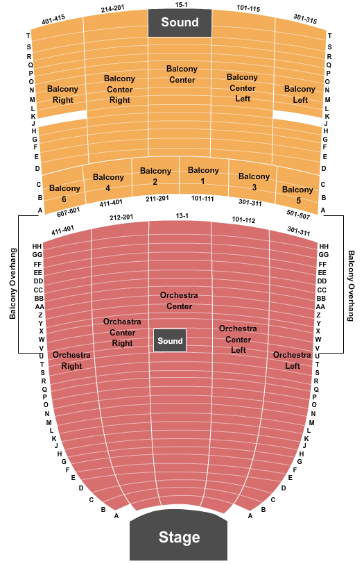 Ritz Theatre - NJ Next Event Seating Chart