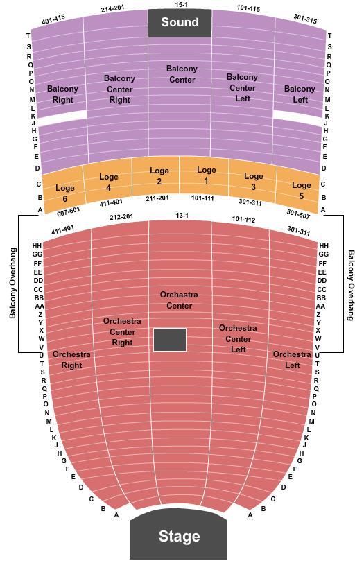 Ritz Theatre - NJ Seating Chart