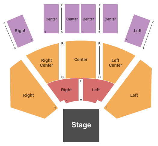 River City Casino End Stage Seating Chart