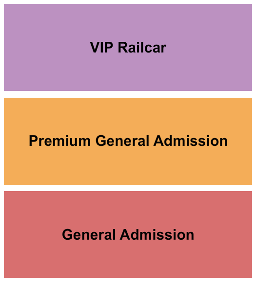 River City Railway GA/Premium/VIP Seating Chart