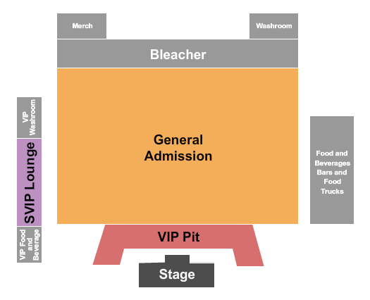 River Cree Casino GA - VIP Pit Seating Chart