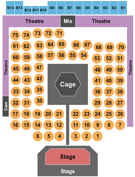 River Cree Casino MMA 3 Seating Chart