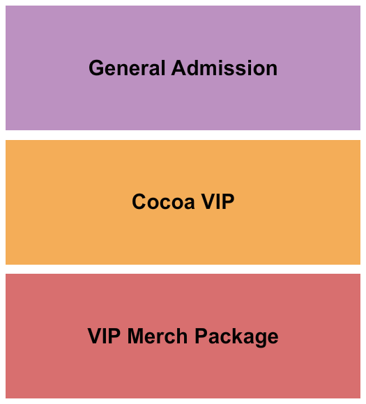 Riverfront Park - Cocoa Village GA & VIP's Seating Chart