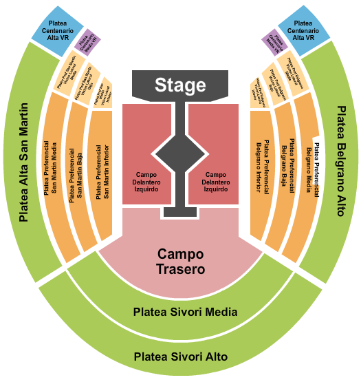 River Plate Stadium Taylor Swift Seating Chart