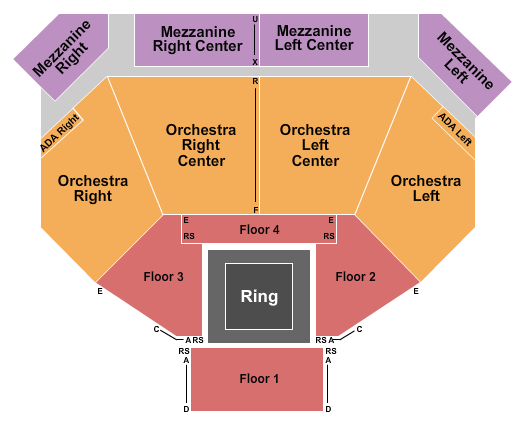 River Rock Casino Resort Wrestling Seating Chart