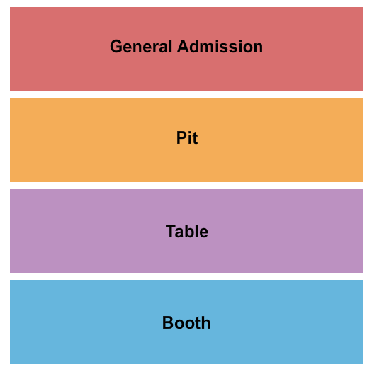 Riverfront Live GA/Pit/Tables/Booth Seating Chart