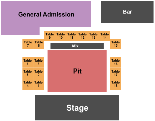 seating chart for Riverfront Live - GA & Tables 2 - eventticketscenter.com
