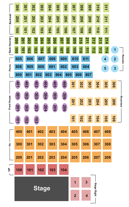 Riverfront Live Summerland Seating Chart