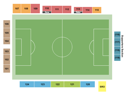 Riverfront Stadium - FL Soccer Seating Chart