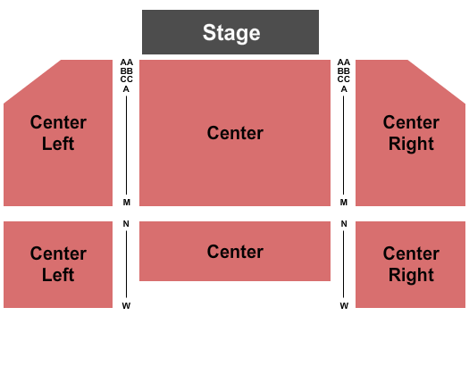 Rivers Casino & Resort - Schenectady End Stage Seating Chart