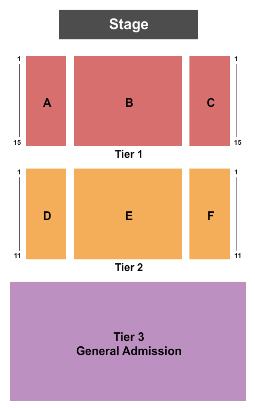 Riverside Casino & Golf Resort Endstage 2 Seating Chart