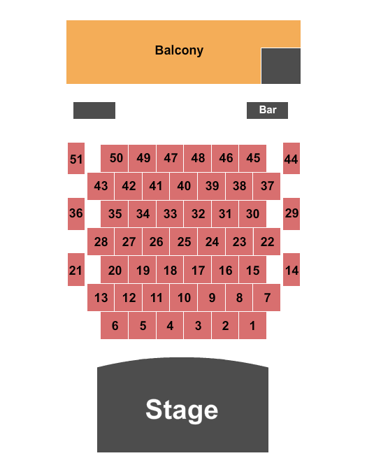 Riverside Revival Tables & Balcony 2 Seating Chart