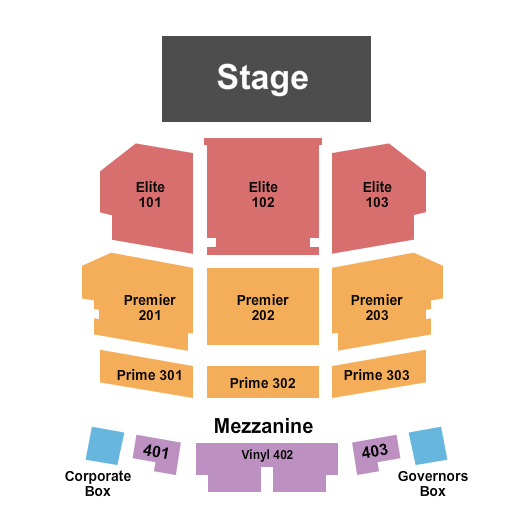 Showplace Theatre At Riverwind Casino End Stage 2 Seating Chart