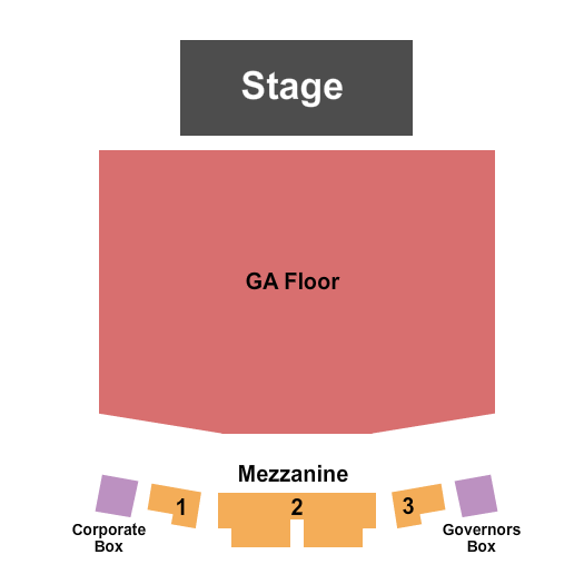 Showplace Theatre At Riverwind Casino Endstage GA Floor Seating Chart