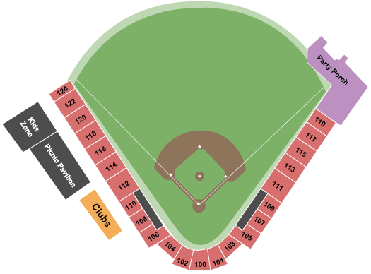 Rivets Stadium Baseball Seating Chart