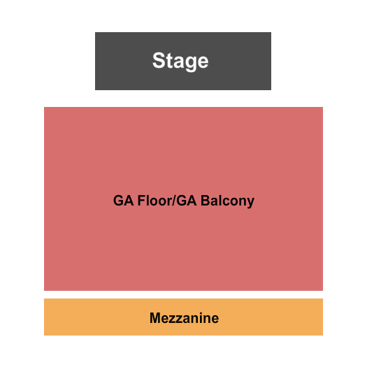 Riviera Theatre - IL GA Floor/Balcony & Mezz Seating Chart