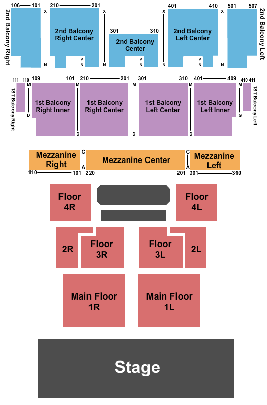 Riviera Theatre - IL Seating Map