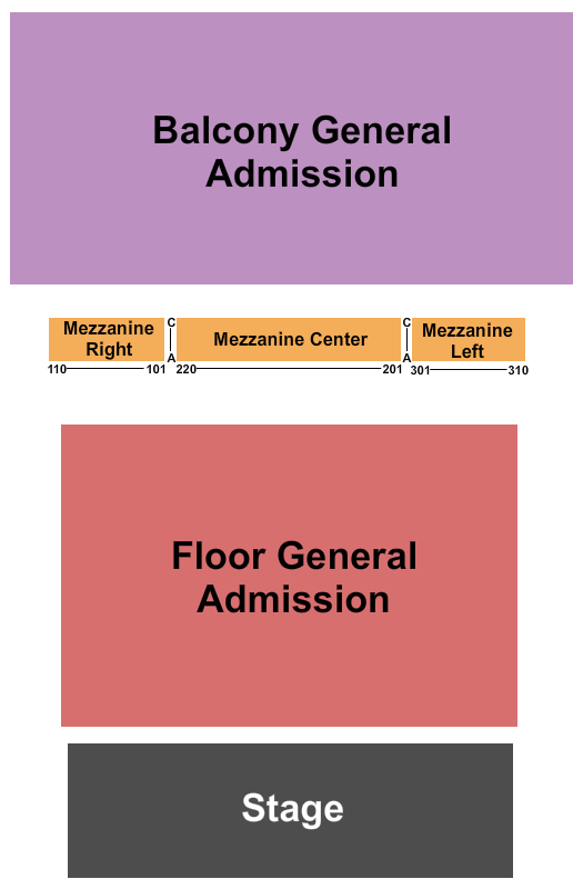 Riviera Theatre - IL Endstage 2 Seating Chart