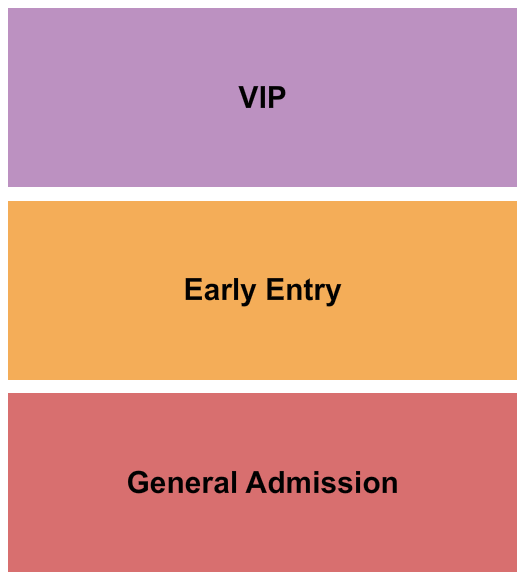 Road to Life Church - IN GA/Early Entry/VIP Seating Chart