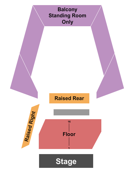 Roadrunner Endstage Reserved Floor Seating Chart