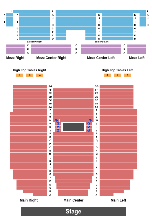Robins Theatre Seating Chart