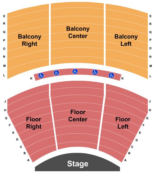 Robsham Theater Arts Center End Stage Seating Chart