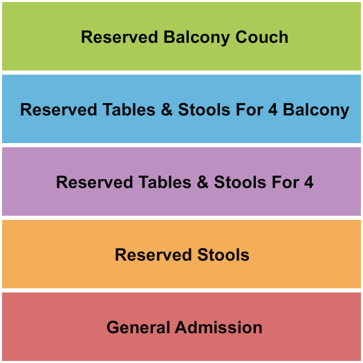 RocHaus GA/Reserved Seating Chart