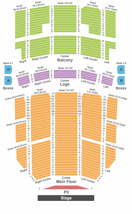 Rochester Auditorium Theatre Seating Chart | Star Tickets