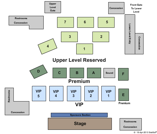 Rock Crusher Canyon Ampitheater End Stage Seating Chart