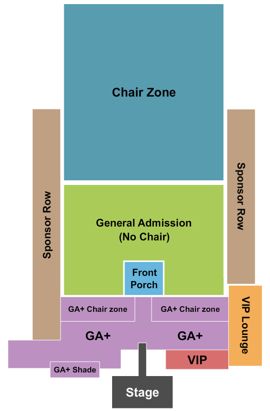 Rock The South -  Cullman Seating Map